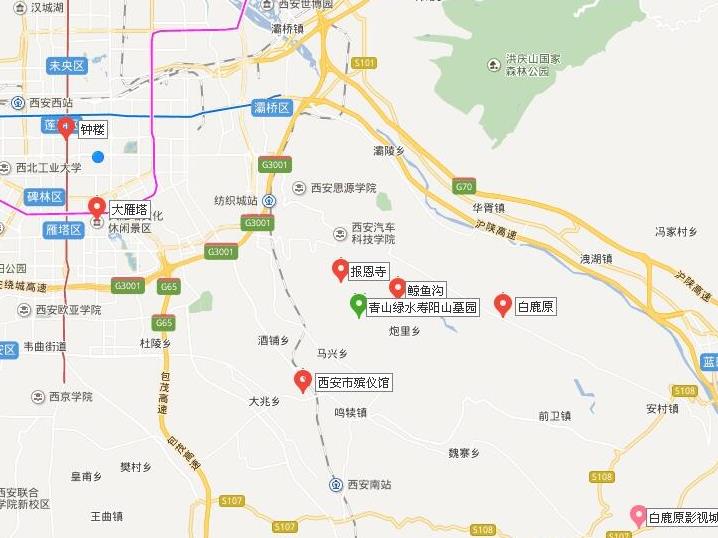 西安寿阳山墓园交通